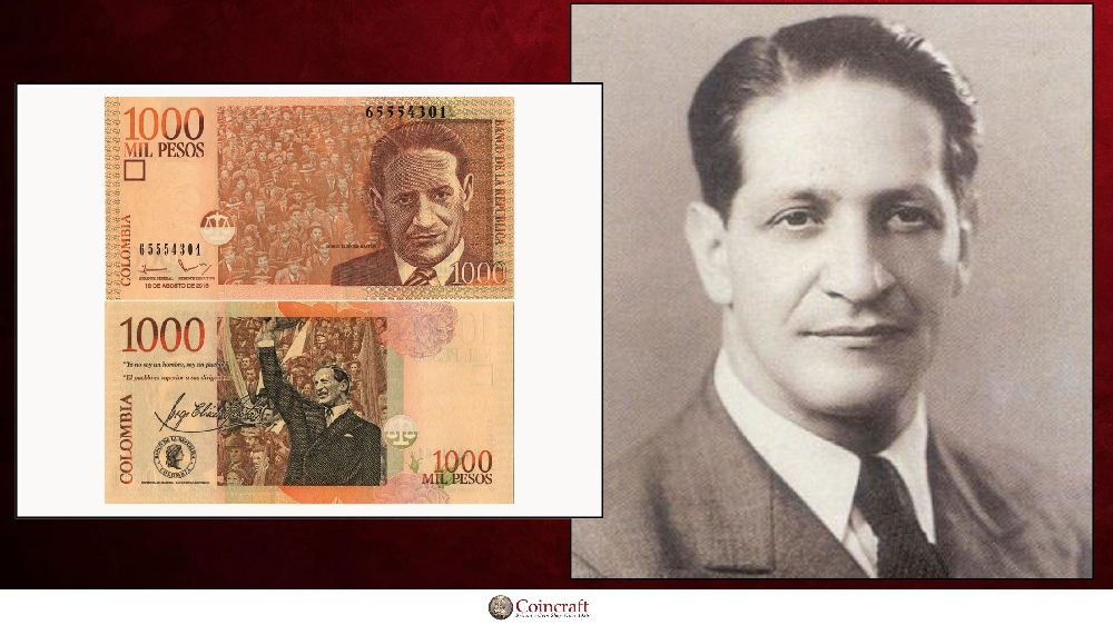 Colombian Pesos Featuring Jorge Eliécer Gaitán (1903 – 1948) - Coincraft